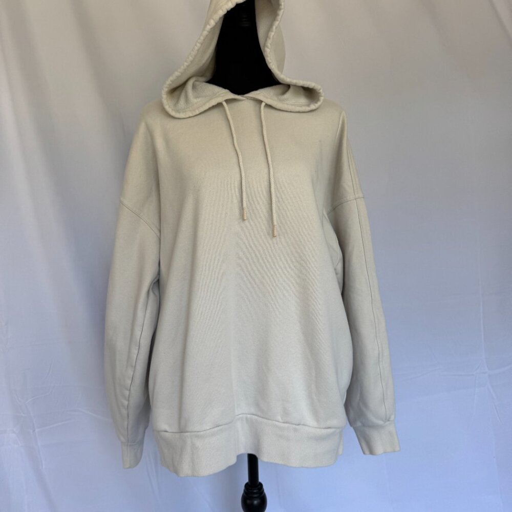 Universal Threads Women’s hoodie sweatshirt Cream with side pockets - XL - 0385
